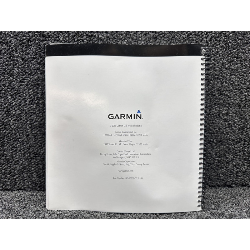190-00357-00 Rev G Garmin 500W Pilots Guide and Reference