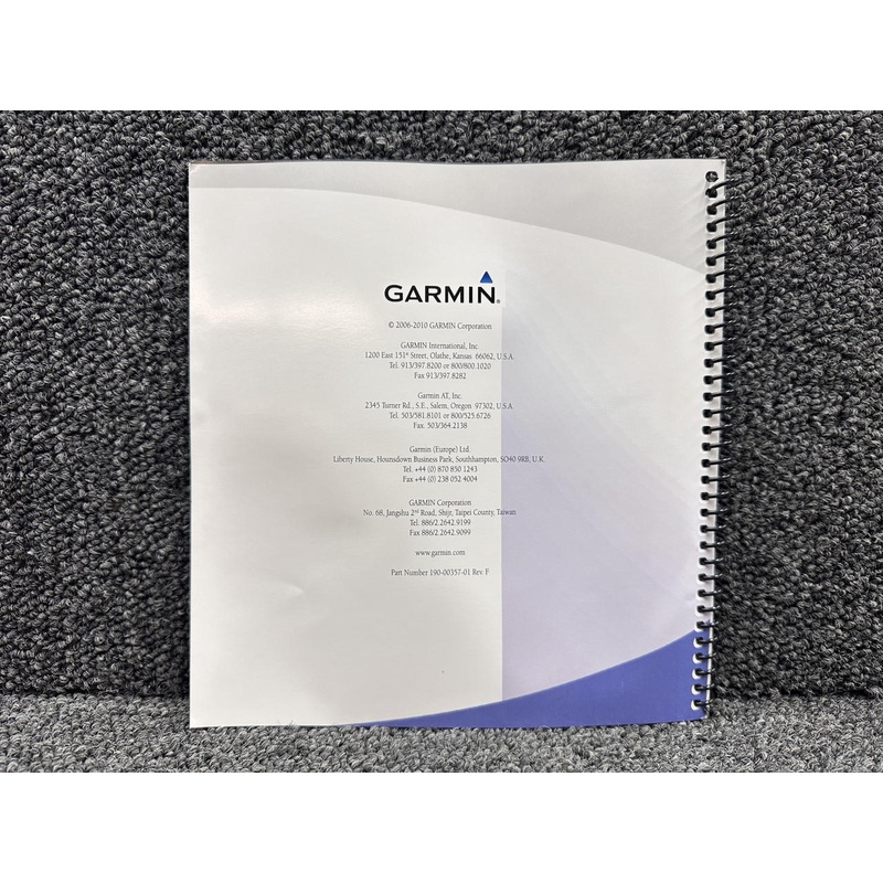 190-00357-01 Rev F Garmin 500W Series Quick Reference Guide