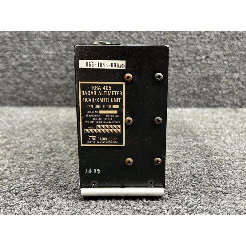 066-1048-00 King Radio KRA-405 Radar Altimeter Receiver, XMTR w Mods (28V) (Core)