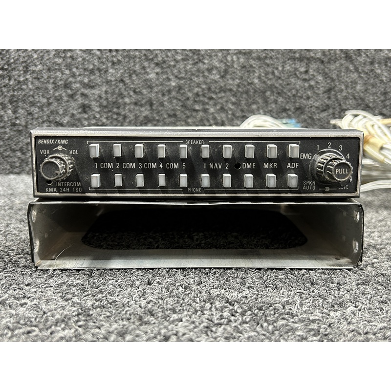 066-1055-71 Bendix King KMA-24H Isolation Amplifier with Mods and Tray (14-28V)