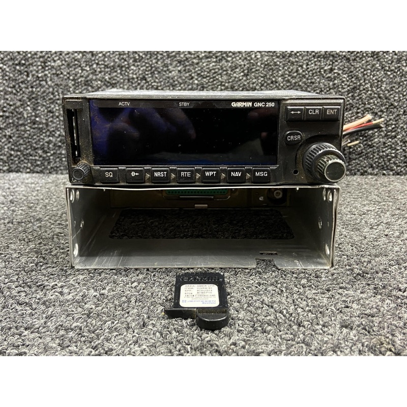 011-00082-00 Garmin GNC-250 GPS, Communication Radio with Tray and Card (14V)