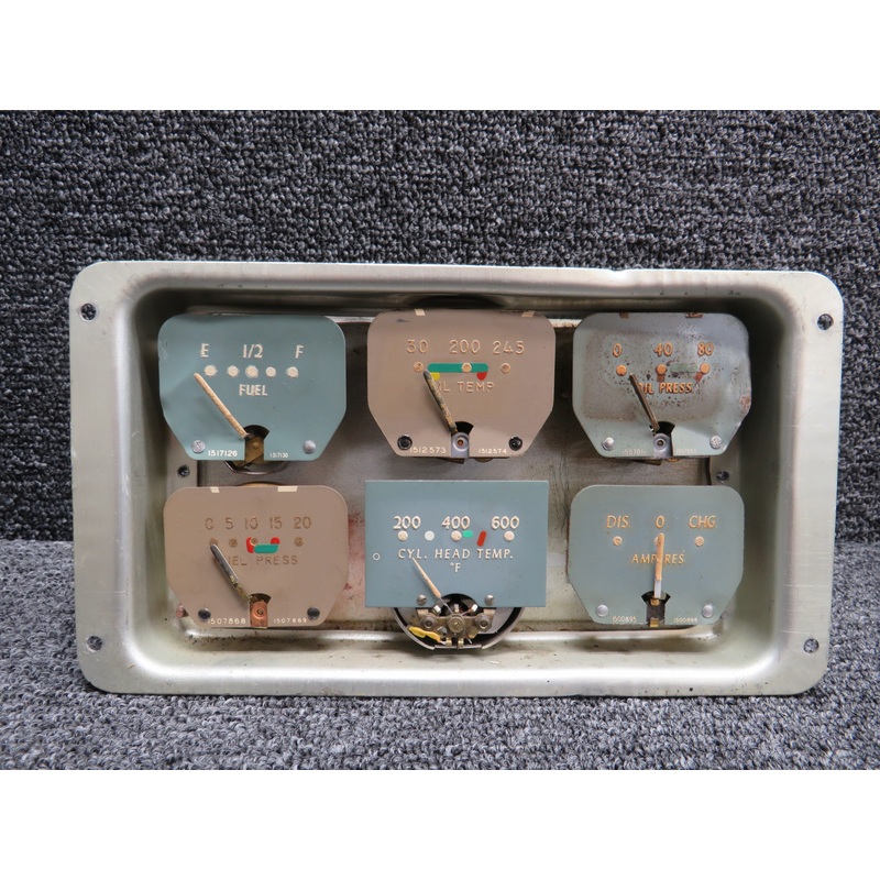 100-1F4-A Beech 35 Instrument Cluster Assembly with Probe