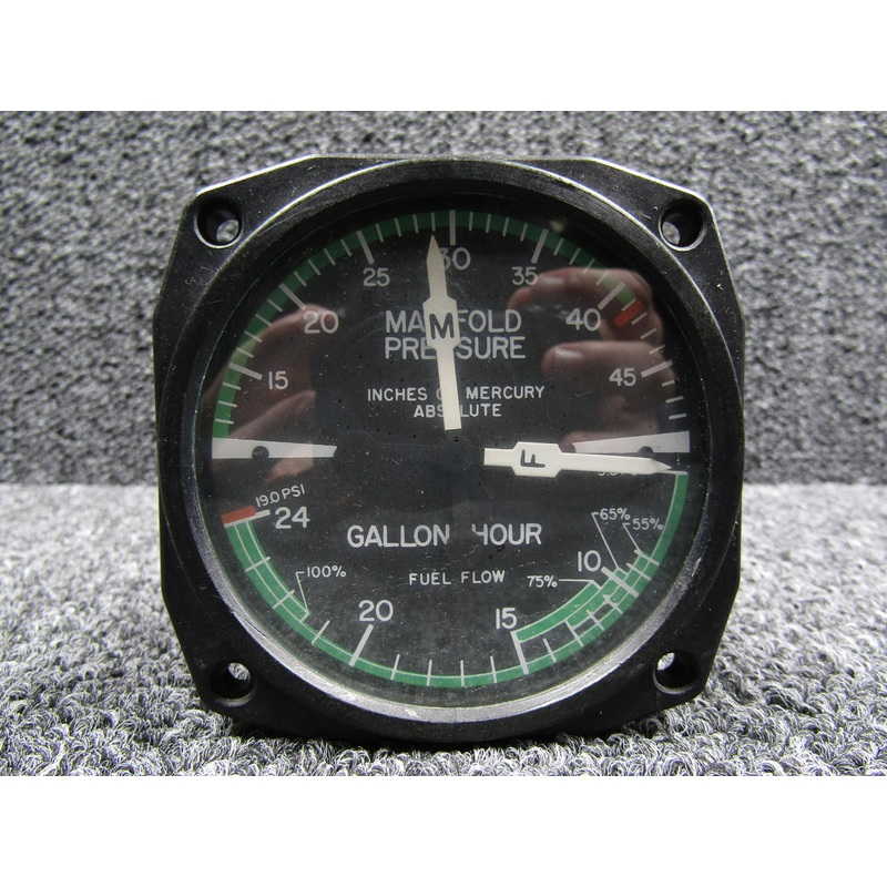 1U028-005-26S Edo-Aire 1U028 Manifold Pressure-Fuel Flow Indicator