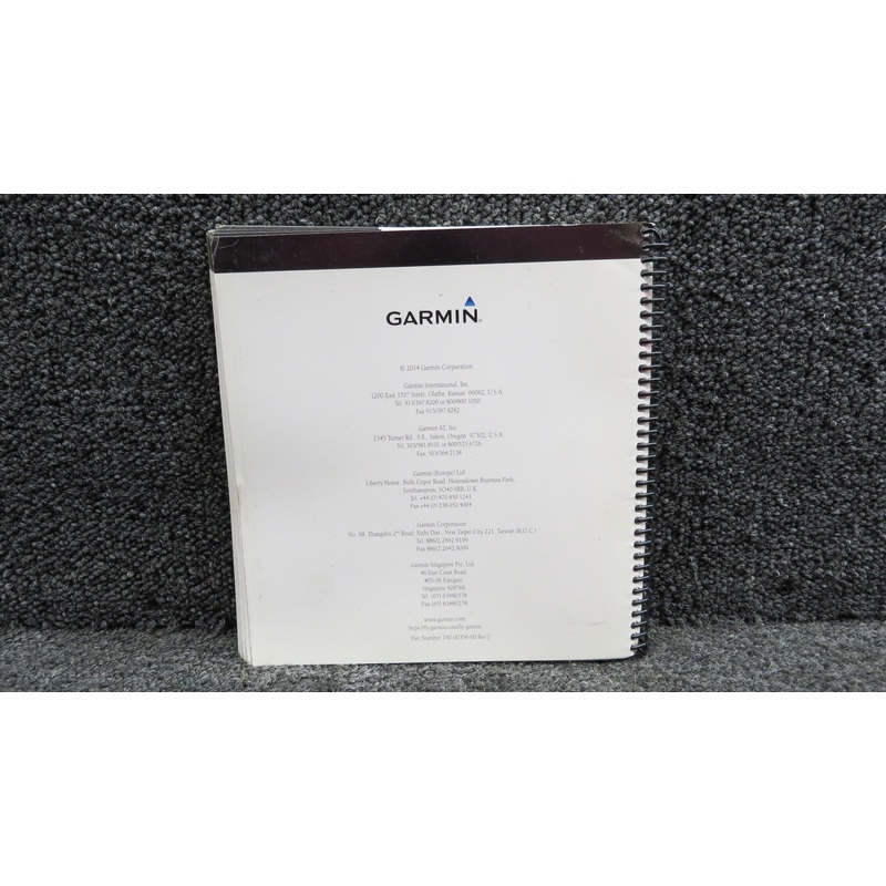 190-00356-00 Garmin 400W Pilots Guide and Reference Guide (2014, Revision: J)