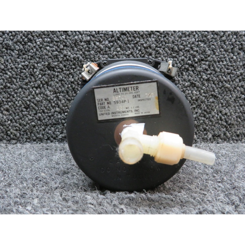 5934P-1 (Alt: C661071-0101) Cessna 182N United Altimeter Indicator (Code: A.163)