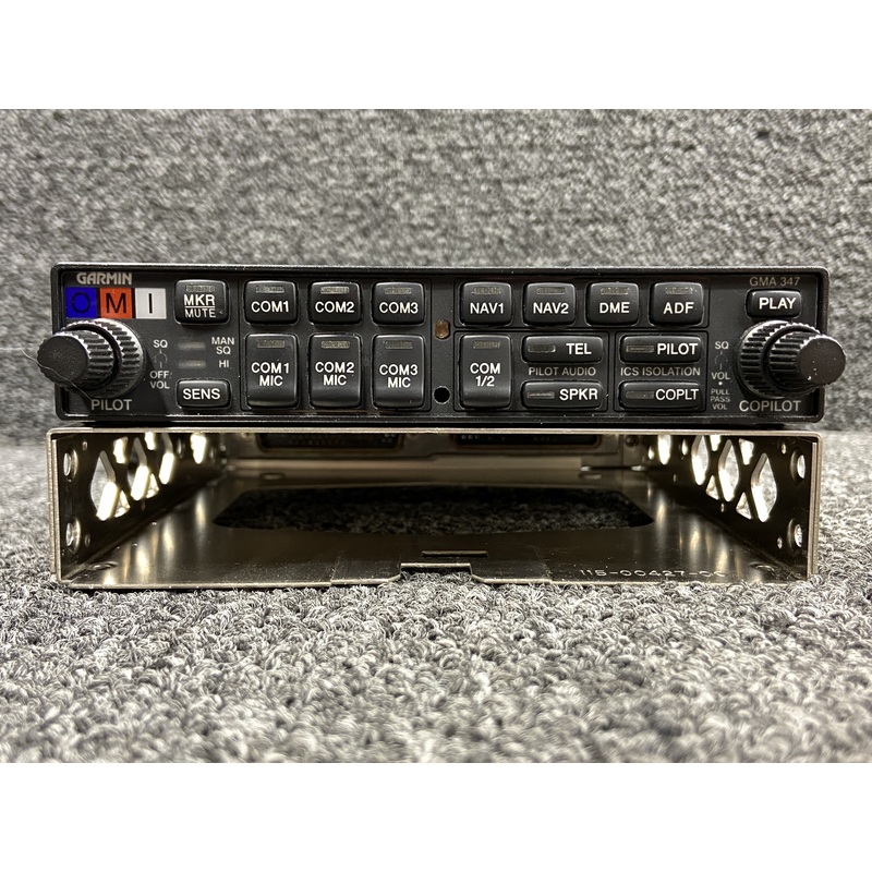 011-00807-30 Garmin GMA-347 Audio Panel with Tray and Mod (Volts: 14, 28)