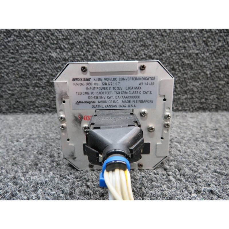 066-3056-02 Bendix King VOR, LOC, Converter Indicator w Mod (No Knob) (11-33V)