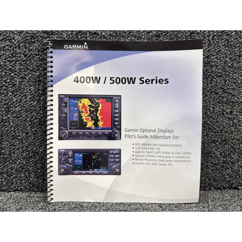 190-00356-30 Rev H Garmin 400W, 500W Series Optional Displays Pilots Guide