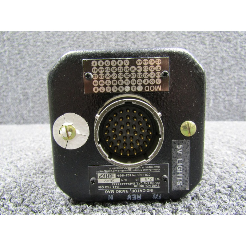 622-4938-002 Collins RMI-30 Radio Magnetic Indicator with Mods (Yellow Ring)