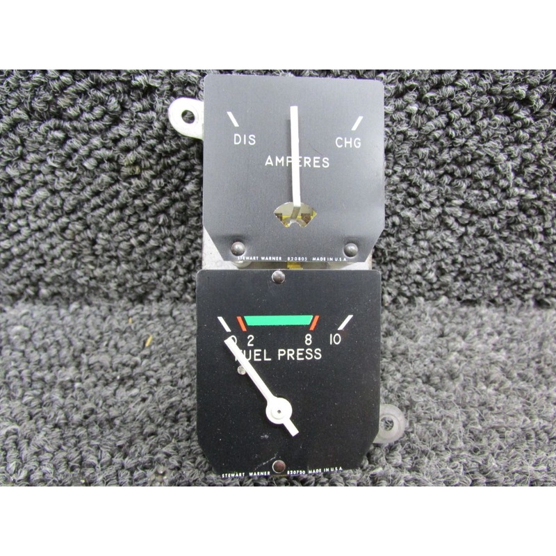 C669508-0101 Stewart Warner Fuel-Amps Indicator Cluster