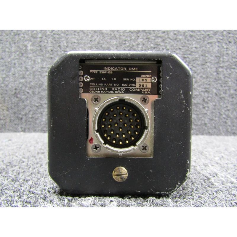 622-2175-201 Collins 339F-12B DME Indicator (Volts:28) (Solid Case)