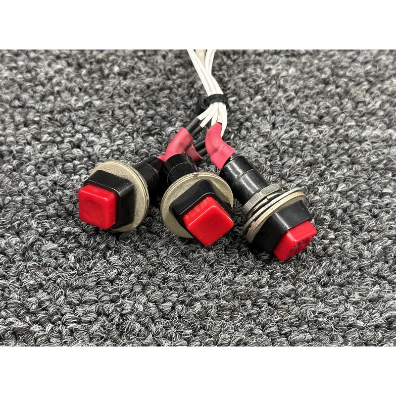 Beechcraft B-60 Red Push Switches (Set of 3)