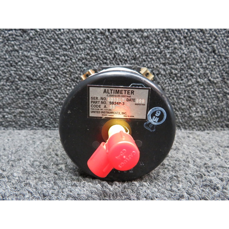 5934P-3 (Alt: A613-1) United Instruments Altimeter Indicator (Code: A.83)