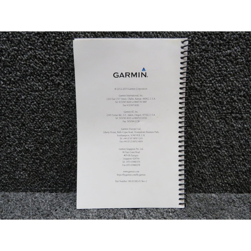 190-01182-01 Rev. C Garmin GNC-255A / 255B Pilots Guide
