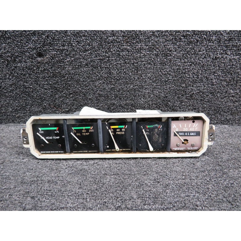 436399-R6 Piper PA-34-200 Instrument Indicator Assembly Cluster (Worn Gauges)