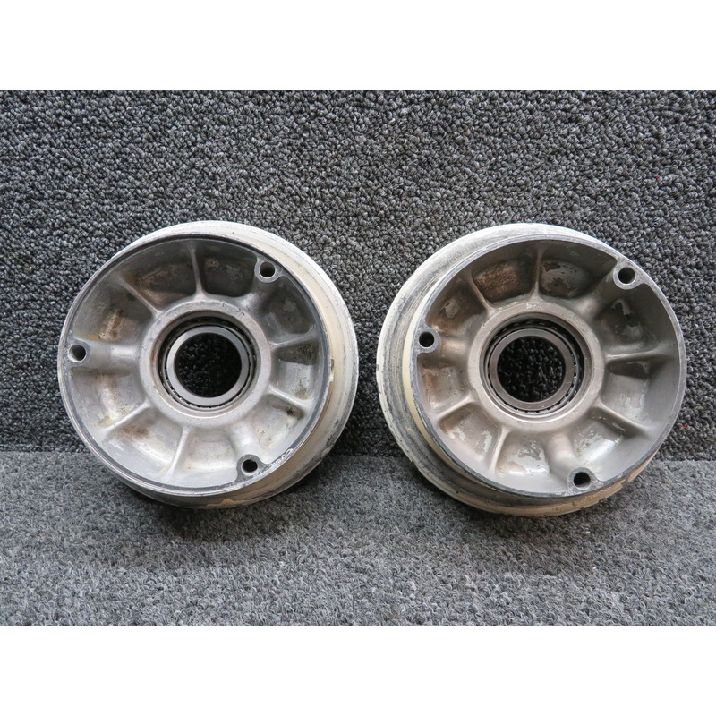 40-97A (Alt: C163001-0103) Cleveland 6.00×6 Wheel Assembly (Worn, Corrosion)