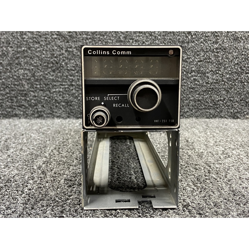622-2078-001 Collins VHF-251 Communication Radio w Tray & Mods (14V)