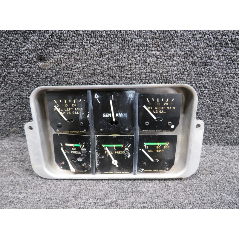 Fuel and Temperature Gauge Cluster (Cloudy Glass and Worn Indicators)