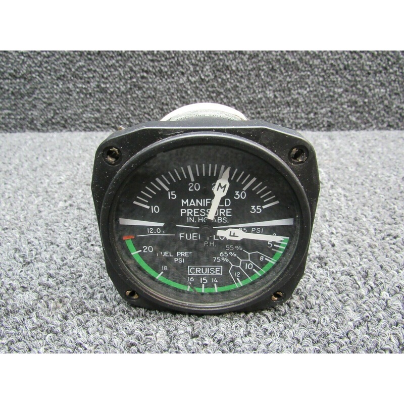 6331 Beech F33A United Manifold / Fuel Pressure Indicator (12V) (CORE)