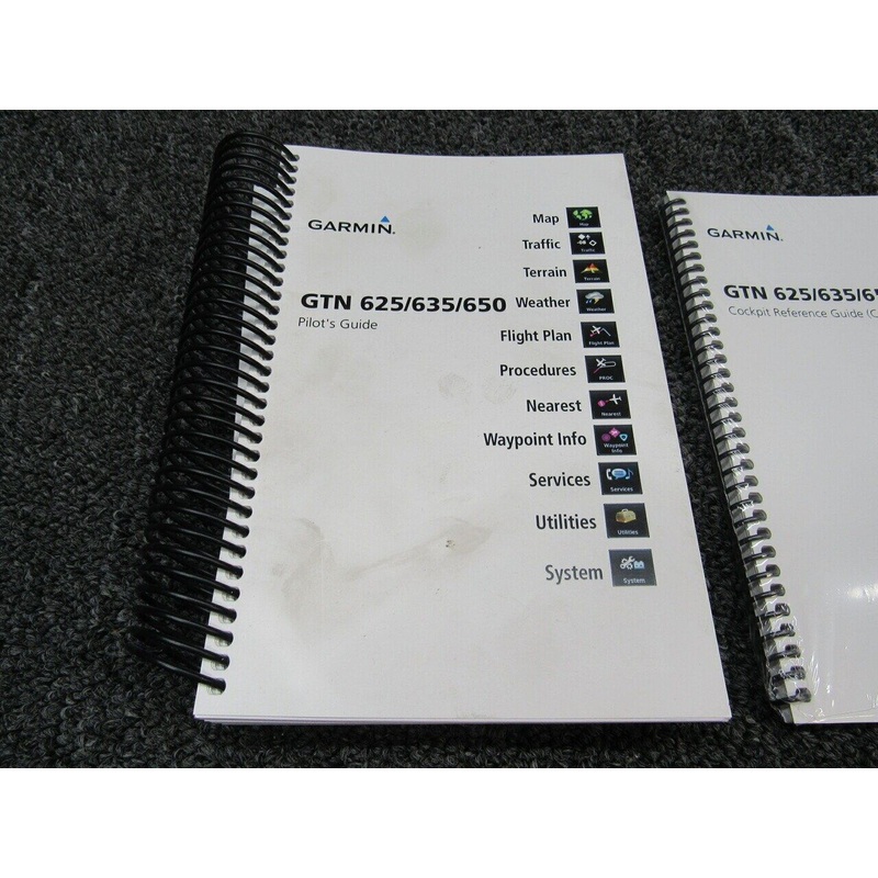190-01004-03 Piper PA24-250 Garmin GTN 625/635/350 Pilot’s Guide & Cockpit Refer