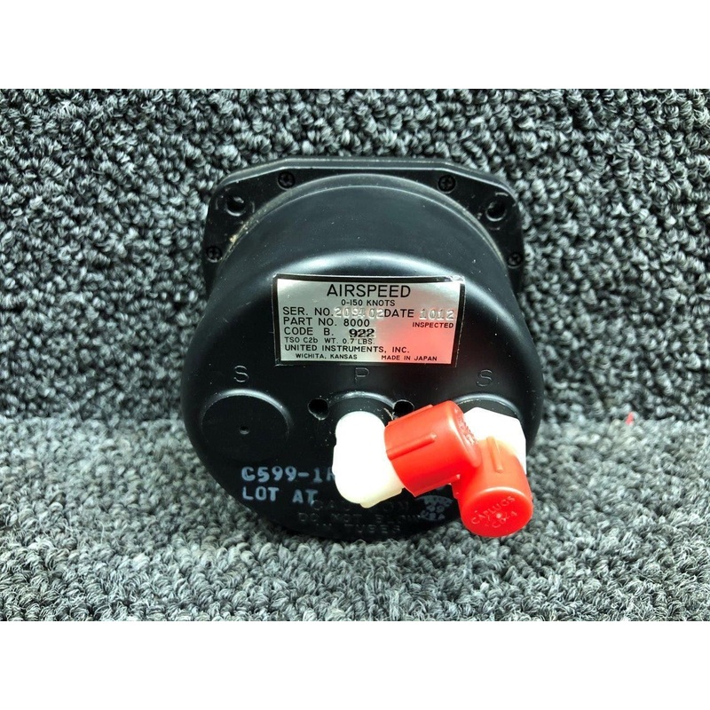 8000 (ALT: C599-1) United Instruments Airspeed Indicator