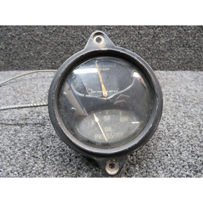 Stewart-Warner Oil Temperature / Pressure Indicator W/ Probe