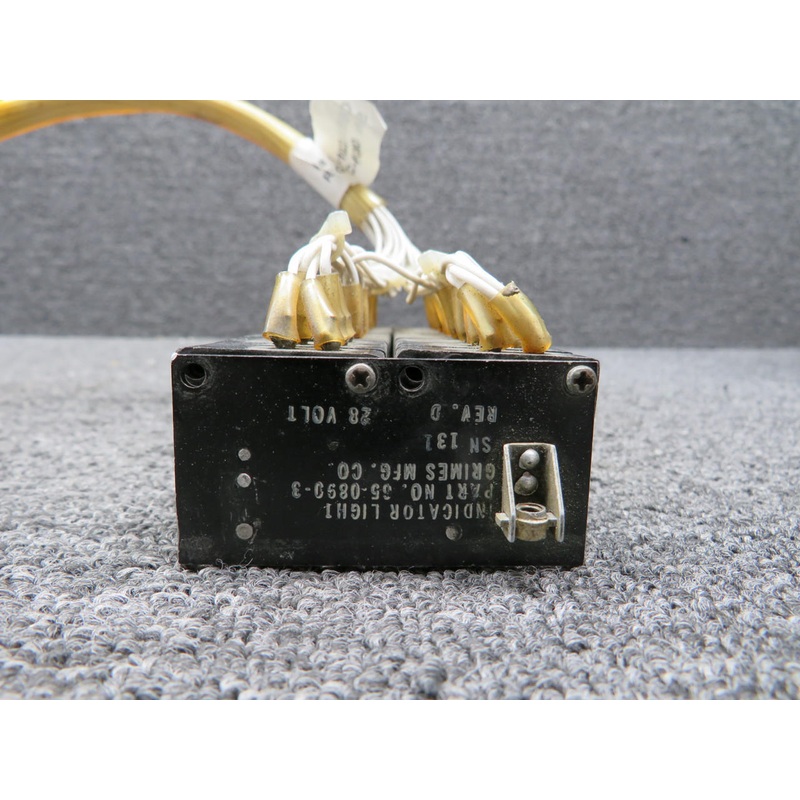 65-0890-3 Grimes Annunciator Panel with Connector (28V) (Missing Lights)