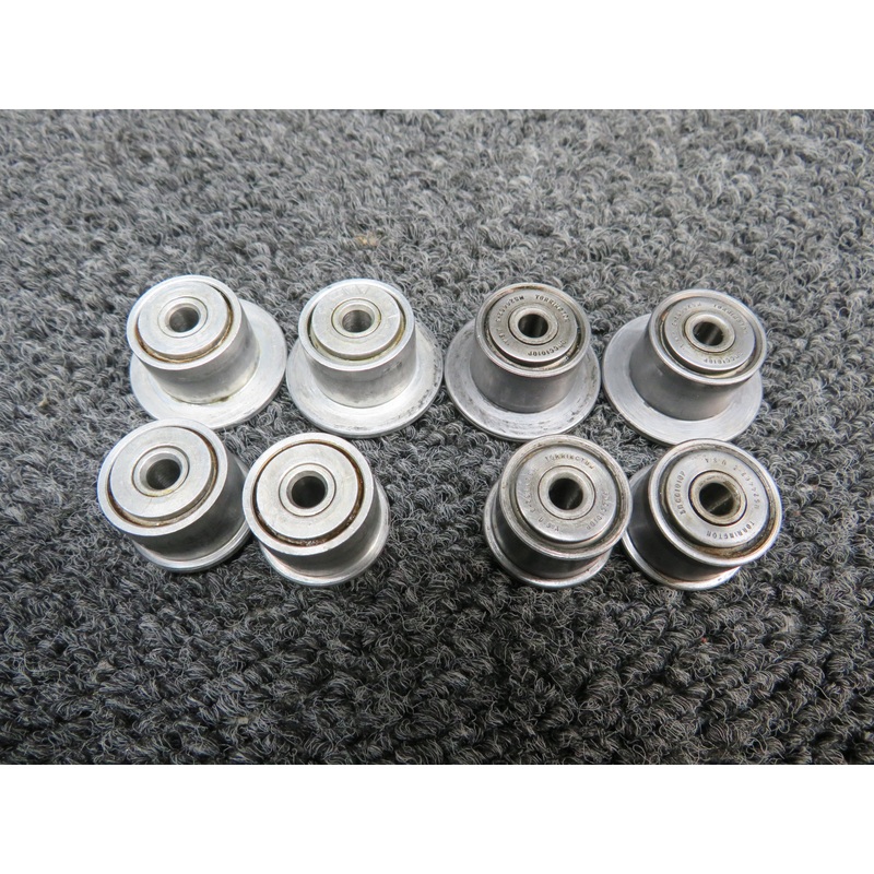 A-11540, A-11538, MS-24462-3 Beechcraft 58 Flap Rollers Set of 8