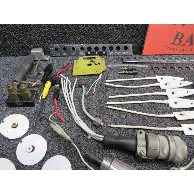 Beechcraft 58 Goodie Bag (Switches, Placards, Wiring, Brackets, etc)