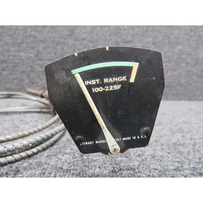 424397 Stewart-Warner Inst. Range Temp Indicator with Probe (Faded Indications)