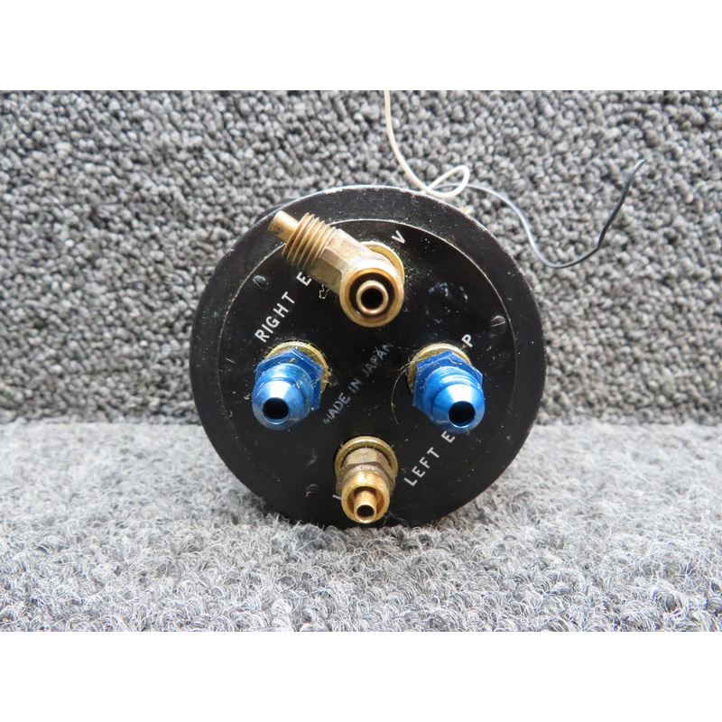 6221 United Instruments Dual Fuel Pressure Indicator (Glass Cracked)