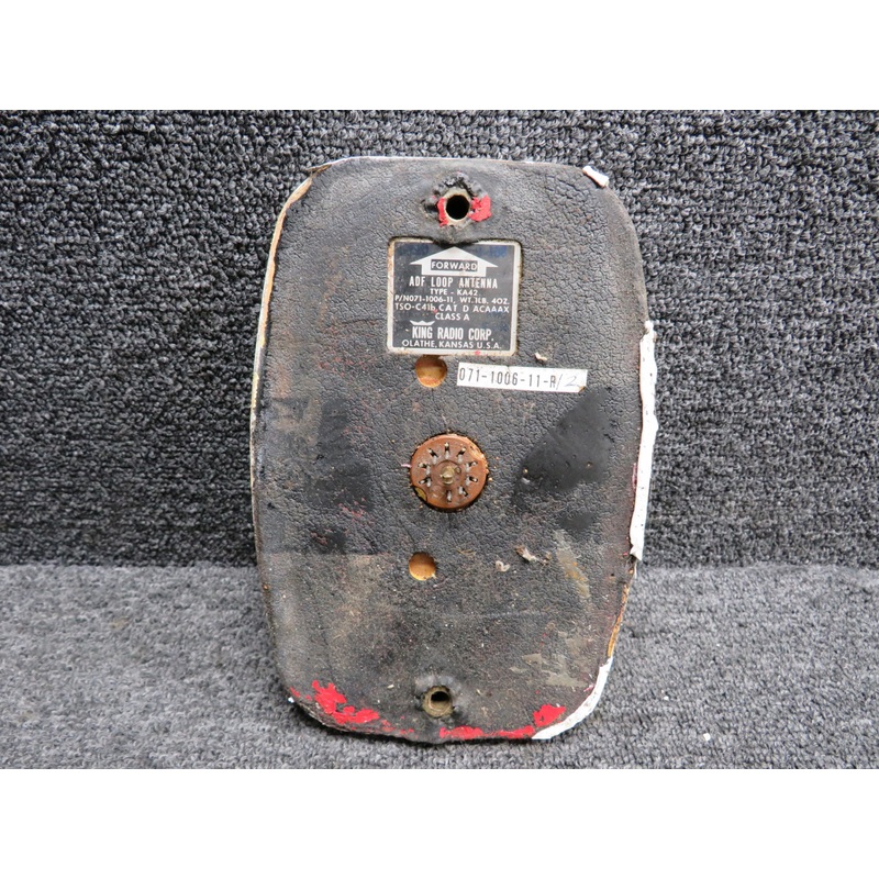 071-1006-11 King Radio KA-42 ADF Loop Antenna (White) (Corroded) (Core)