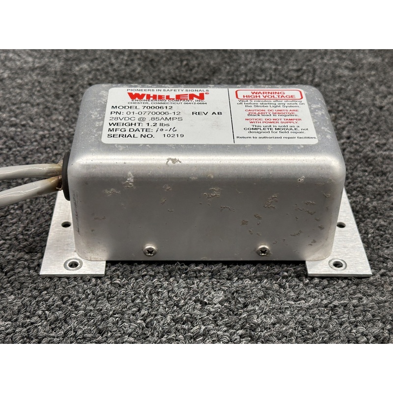 01-0770006-12 Whelen 7000612 Power Strobe Supply Assembly (Volts: 28)