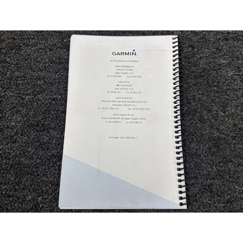 190-01499-00 Garmin GTX 335, 345 All-In-One ADS-B Transponder Pilots Guide