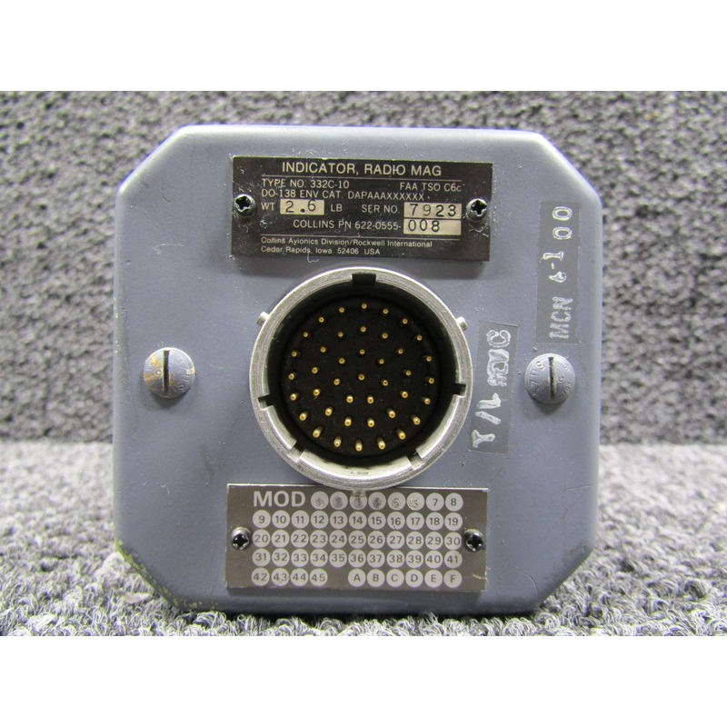 622-0555-008 Collins 332C-10 Radio Magnetic Indicator has Modifications