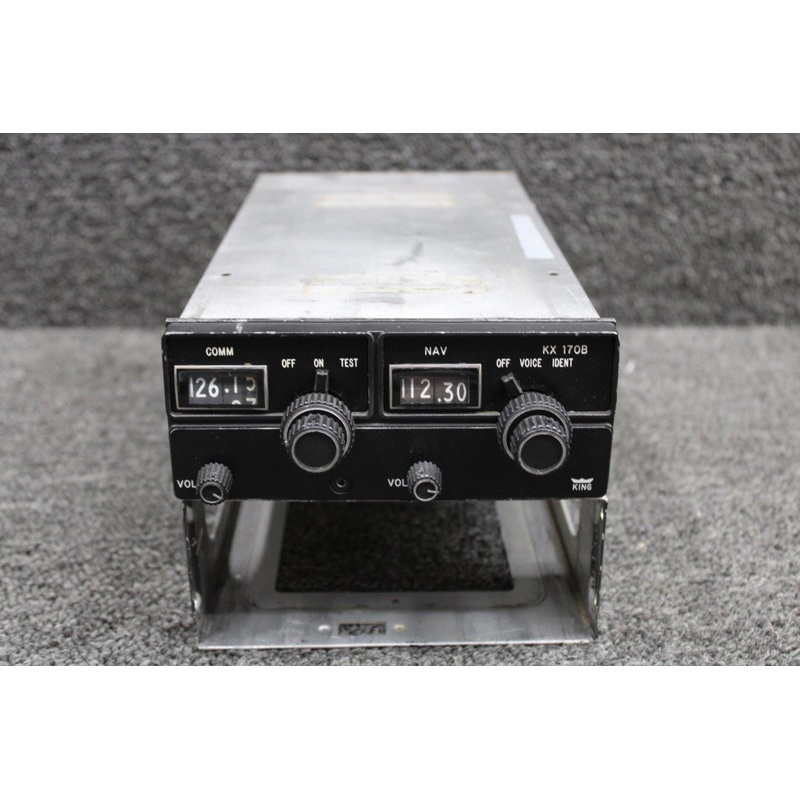 069-1020-00 King Radio KX-170B Nav, Comm Radio with Tray (Volts: 14)
