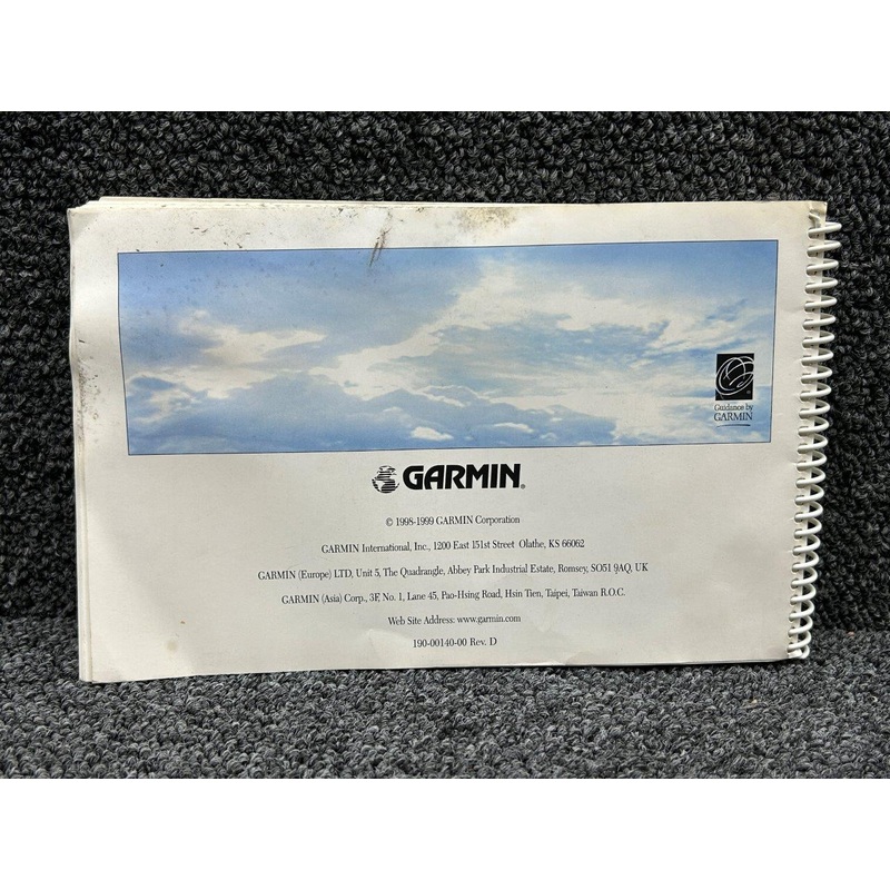 190-00140-00 Garmin GNS430 Pilots Guide and Reference Booklet (Revision D)