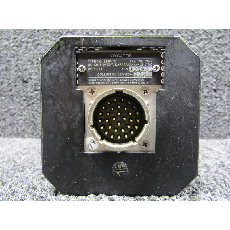 622-1234-013 Collins 339F-12 DME Indicator (Gray Face)