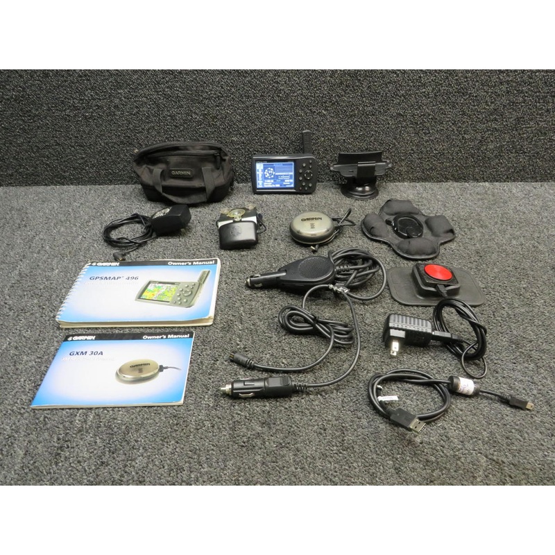 Garmin GPSmap 496 Portable GPS Unit with Antennas, Adapters, and Mounts