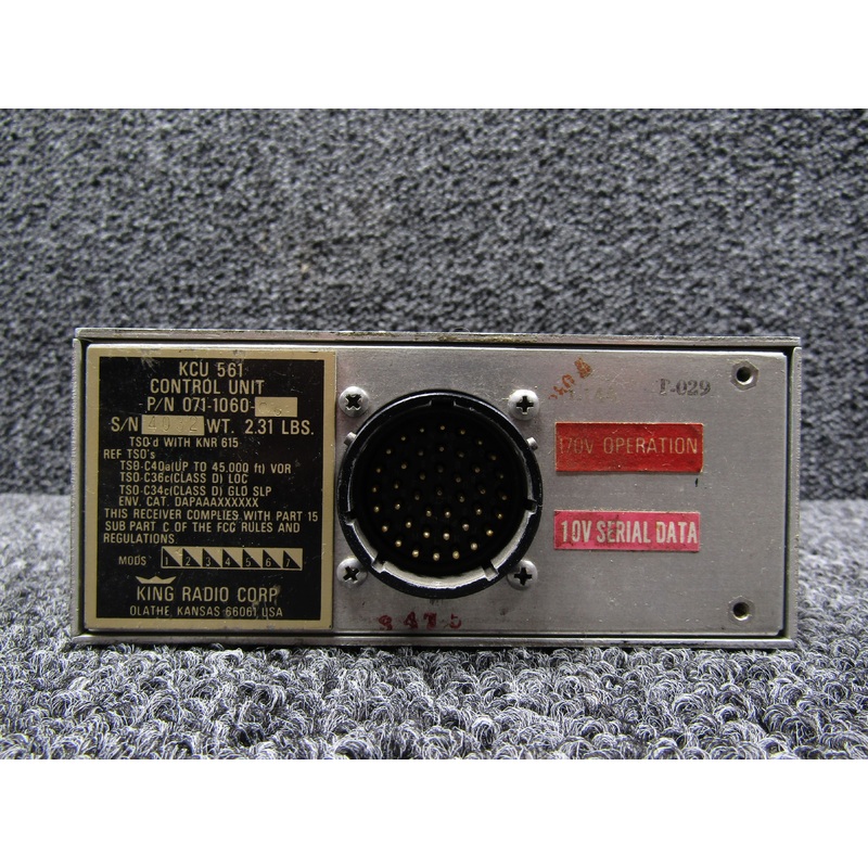 071-1060-06 King Radio KCU-561 Control Unit with Modifications
