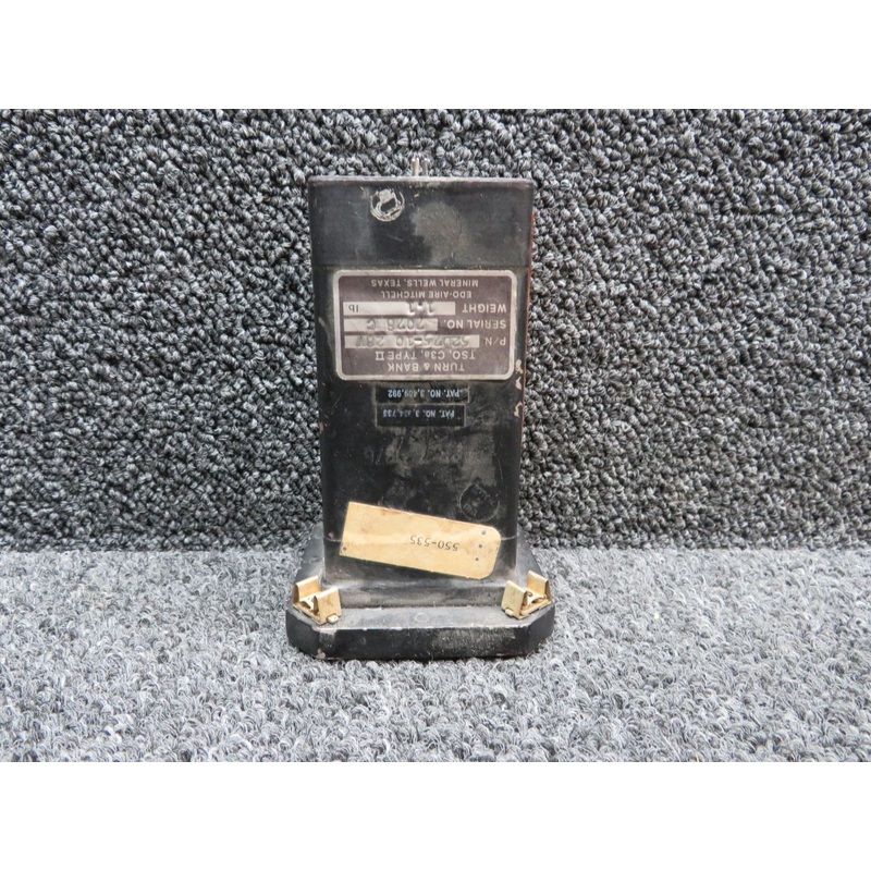 52D75-10 Edo-Aire Turn and Bank Indicator (Teal Face) (28V)