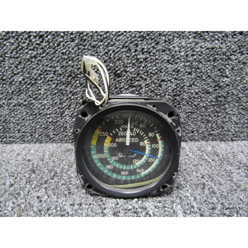 8030-63L United Instruments Airspeed Indicator, Lighted (40-260 Knots)