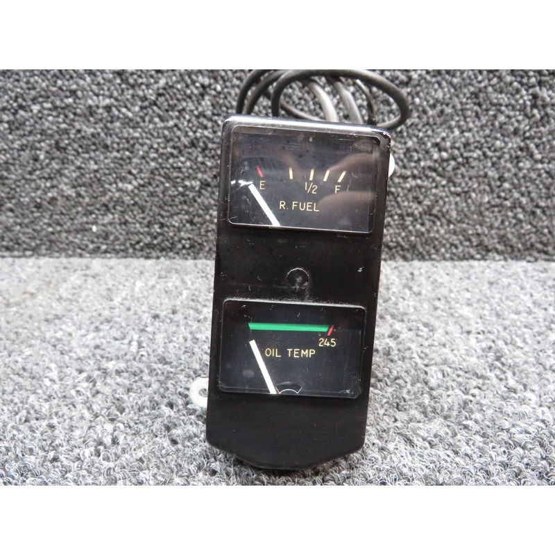 C669505-0101 Stewart-Warner Fuel and Oil Temp Cluster (Minus Probe)