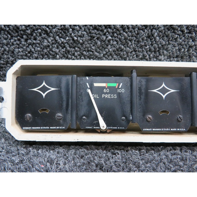 95241-002 Piper PA28R-200 Engine Gauge Cluster (Minus Probe) (Volts: 12)