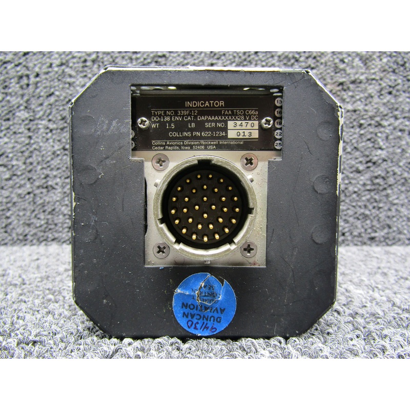 622-1234-013 Collins 339F-12 DME Indicator (Missing Cover)