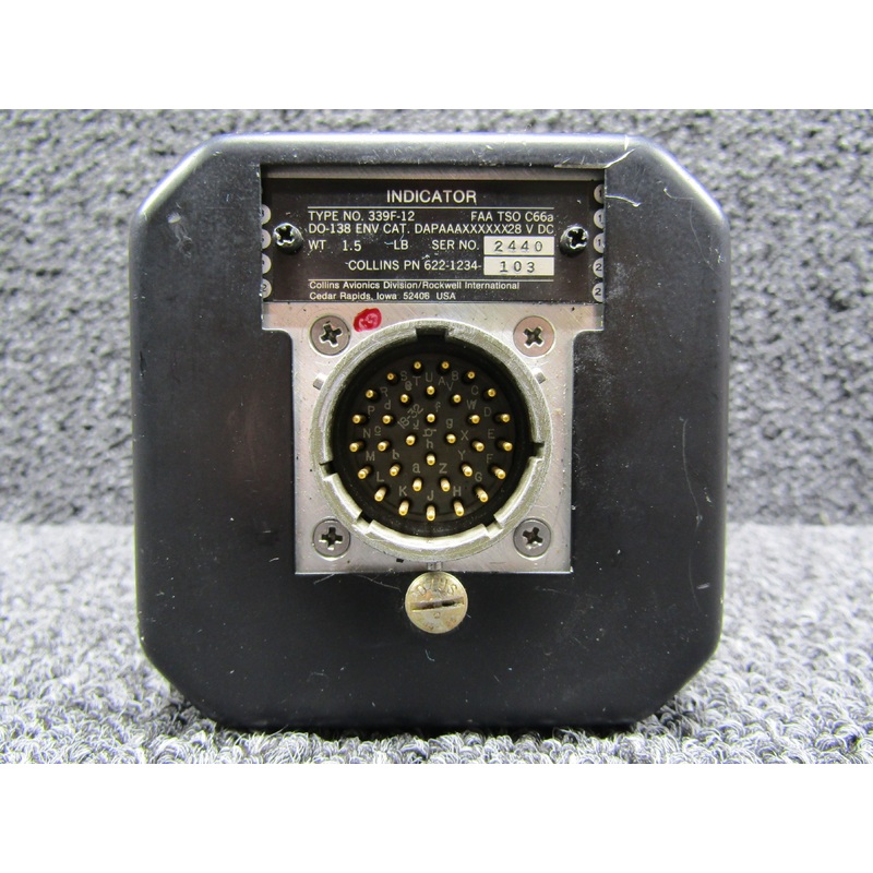 622-1234-103 Collins 339F-12 DME Indicator (Volts: 28)