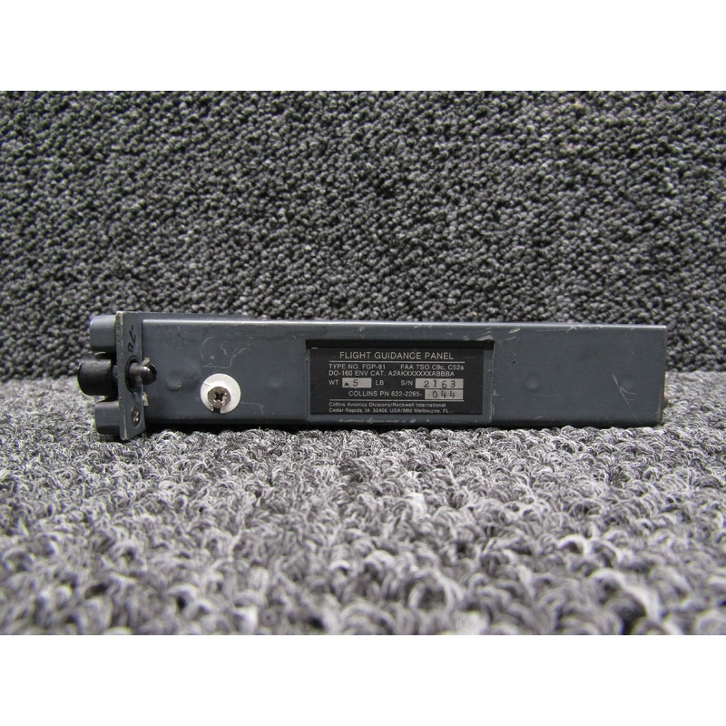 622-2265-044 Collins FGP-81 Flight Guidance Panel with Modifications