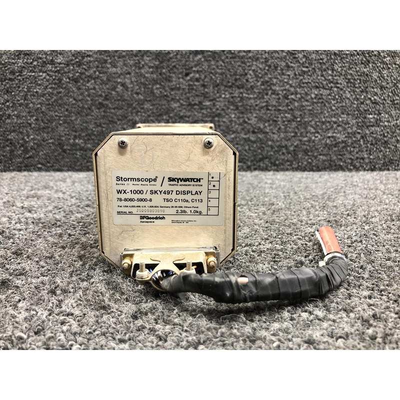 78-8060-5900-8 BF Goodrich WX-1000 Stormscope / Skywatch Display (Volts: 28)