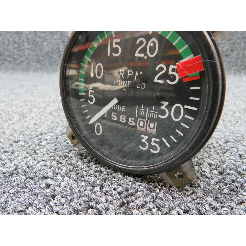 855004-503 Mechanical Recording Tachometer Indicator (Hours: 1585)