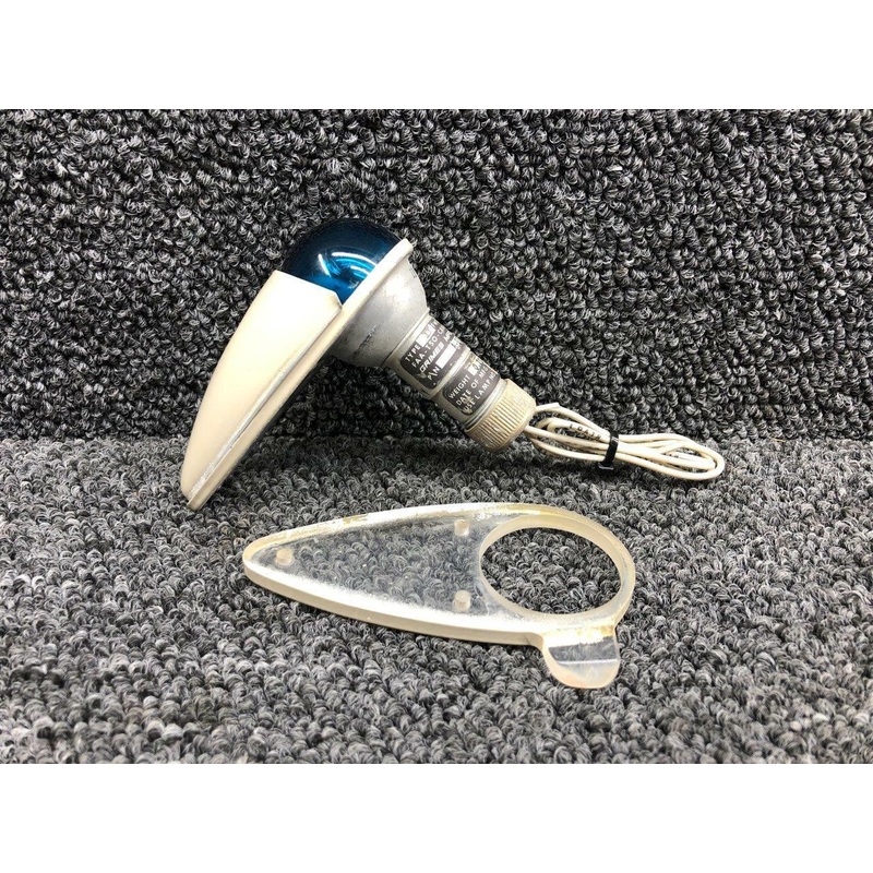 A-1285-G-12, A1280-3 Grimes Navigation Light with Green Lens and Shield (13V)